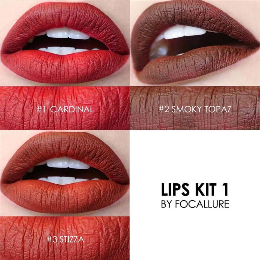 FOCALLURE Kit Matte lips crayon, Kit 1